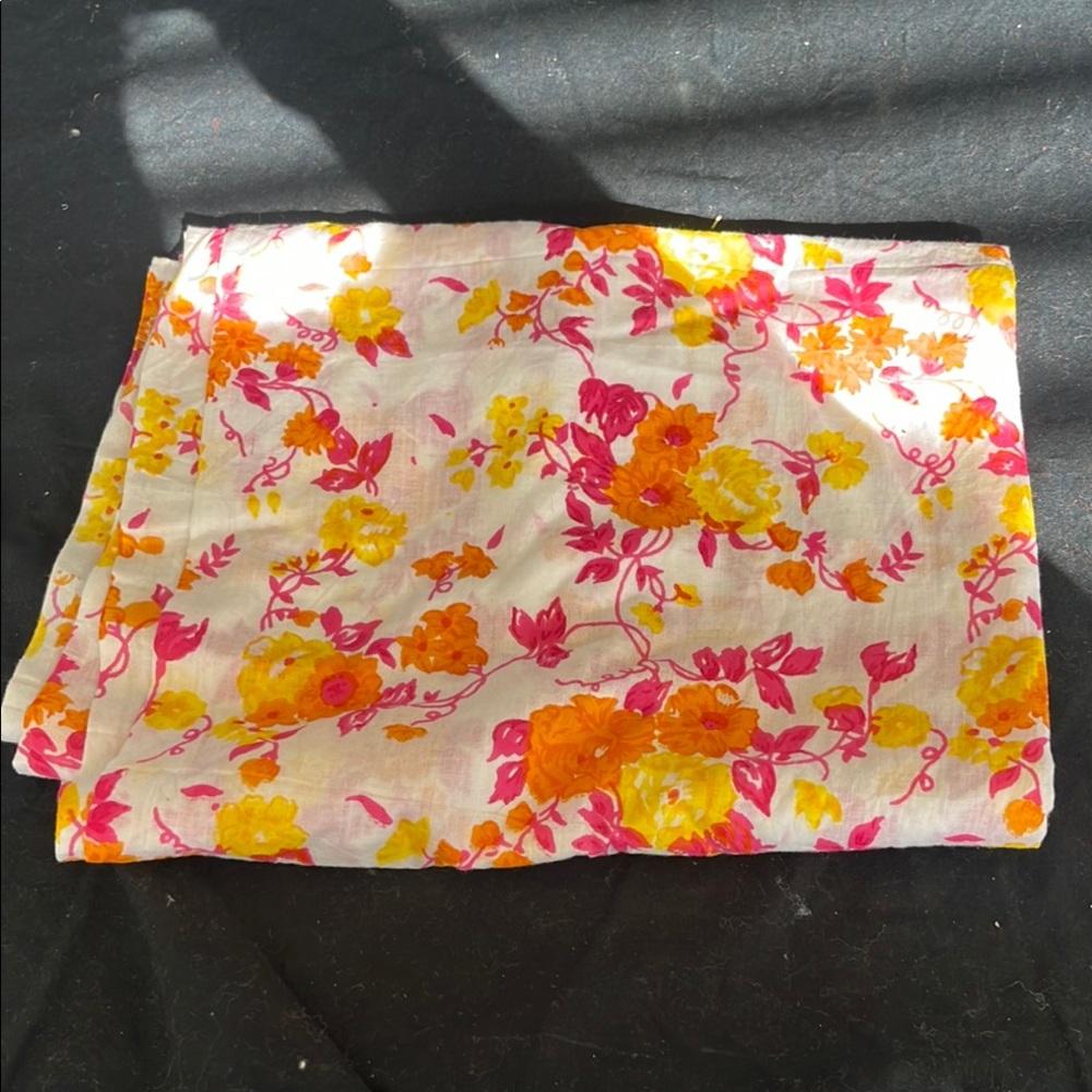 Floral Women's Skirt in Pink and Orange